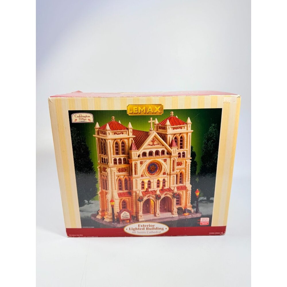 Christmas Village Collectible | Lemax Caddigton All Saints Cathedral Lighted - Picture 2 of 16